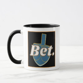 Taza Bet. Hanukkah Dreidel Gimel Joke Gift Gen Z Alpha