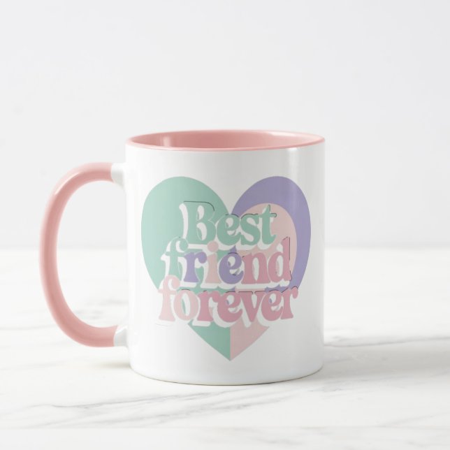 Taza BFF estético Gift Mug Cute FriendCup (Izquierda)