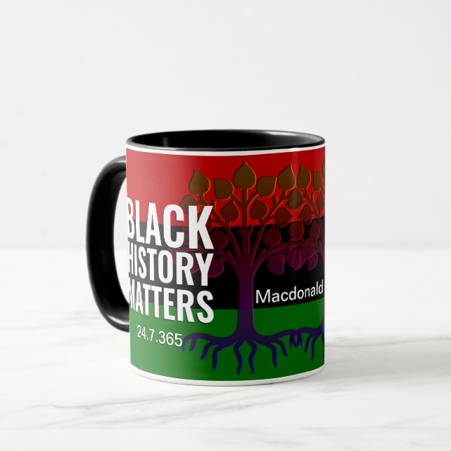 Taza BHM Marcus Garvey (Anverso izquierdo)