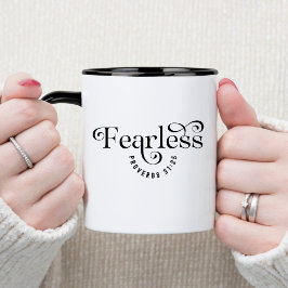 Taza Biblia intrépida contra café cristiano Mug