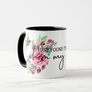 Taza Biblia sobre pájaro rosa rosado religiosa