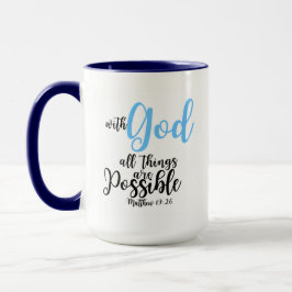 Taza Biblia Verse Mug - Mateo 19:26