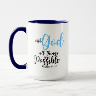 Taza Biblia Verse Mug - Mateo 19:26