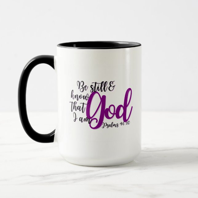 Taza Biblia Verse Mug - Salmo 46:10 (Izquierda)