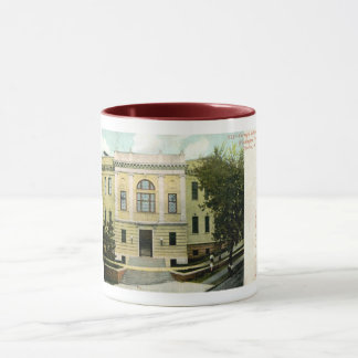 Taza Biblioteca Carnegie, Yonkers, Nueva York 1906 Vint