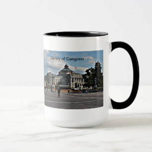 Taza Biblioteca del Congreso en Patrón Mosaico