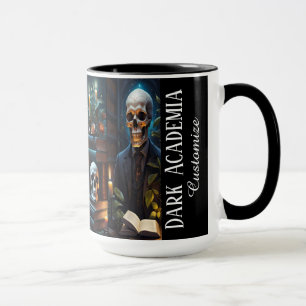 Taza Biblioteca Macabra Personalizada Dark Academia