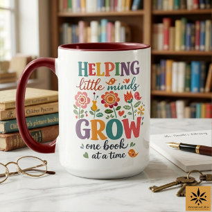 Taza Bibliotecario Escolar Personalizado   Escuela Feli