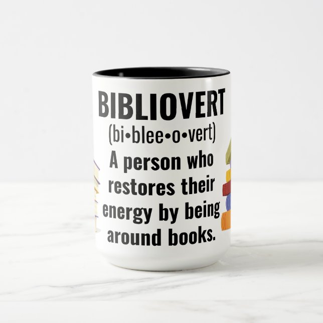 Taza Bibliovert Book Addict Mug (Centro)