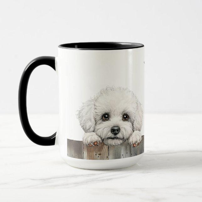 Taza Bichon Frise Dog Mug (Izquierda)