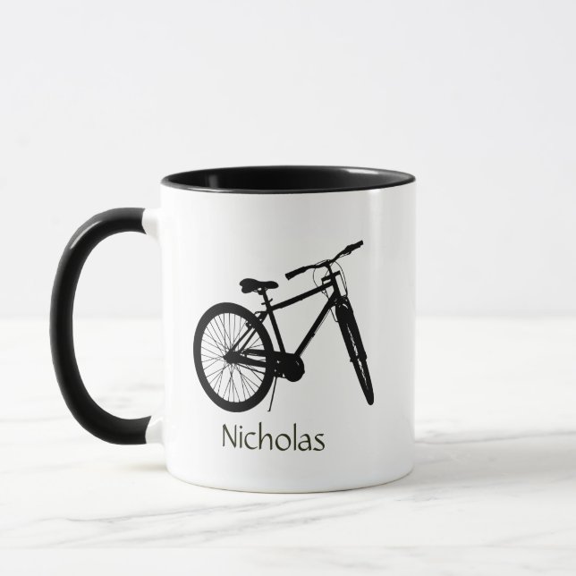 Taza Bicicleta Bicicleta Bicicleta Arte Personalizado N (Izquierda)