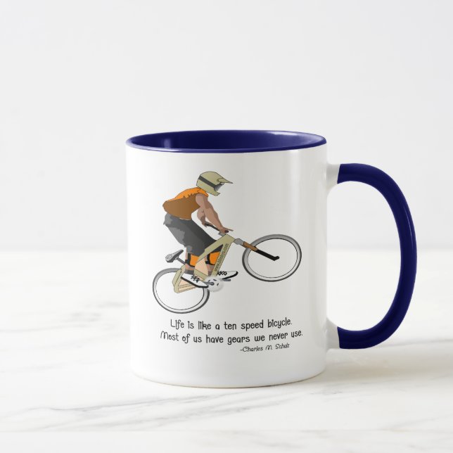 Taza Bicicleta con cotización (Derecha)