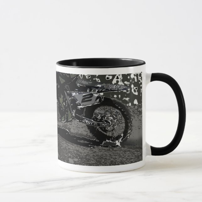 Taza Bicicleta sucia (blanco y negro) (Derecha)