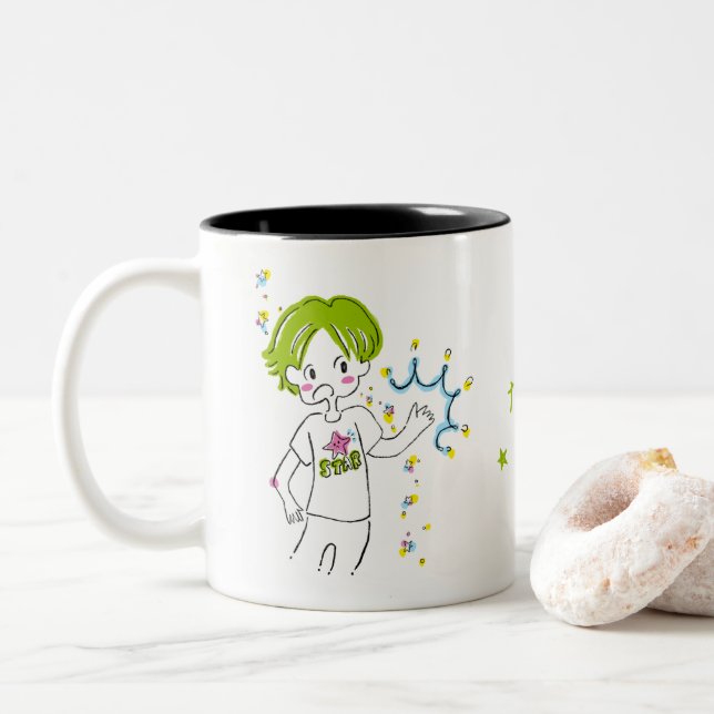 TAZA BICOLOR なんでやねん！！ボーイ、渾身のつっこみ (Con donut)