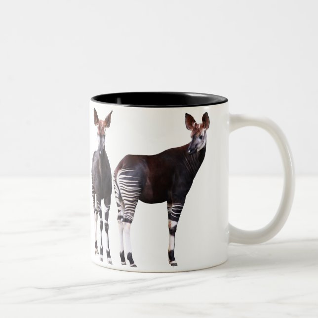 TAZA BICOLOR オカピのマグカップ 2 (Derecha)