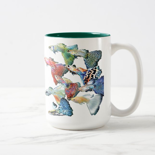 TAZA BICOLOR グッピー (Derecha)