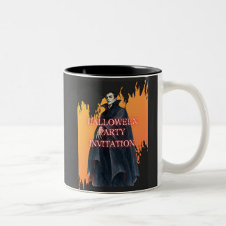 TAZA BICOLOR ドラキュラ伯爵のハロウィンパーティー招待
