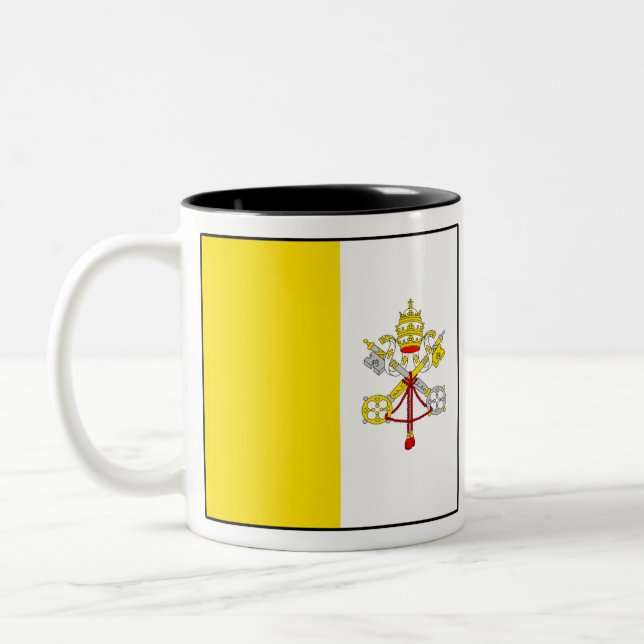 TAZA BICOLOR バチカンの国旗 (Izquierda)