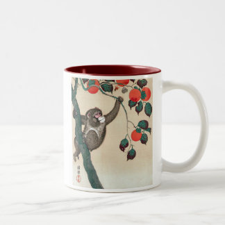 Taza Bicolor 猿、小原古邨 Koson