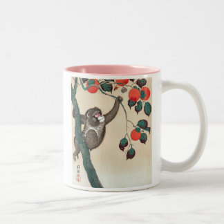 Taza Bicolor 猿、小原古邨 Koson