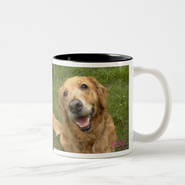 TAZA BICOLOR 笑顔のゴールデンレトリーバー (Derecha)