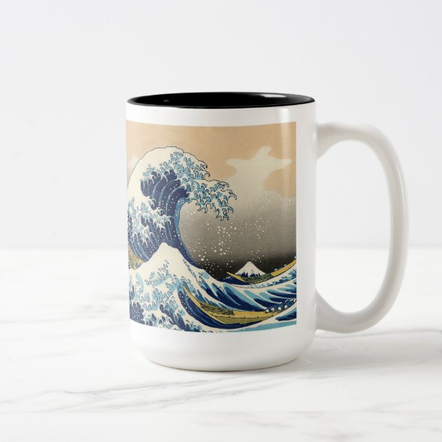 TAZA BICOLOR 葛飾北斎 (Derecha)