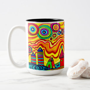 Taza Bicolor 0184 - Recuerdos de Russia Mug
