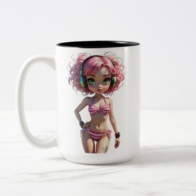 Taza Bicolor 05A Dollz by: Svace - Serie 01 (Izquierda)