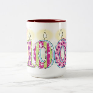 Taza Bicolor 100 cumpleaños