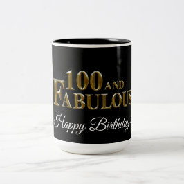 Taza Bicolor 100 cumpleaños