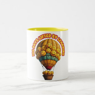 Taza Bicolor 100 días evitados por el aprendizaje