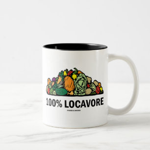 Taza Bicolor 100% Locavore (Pila De Verduras)