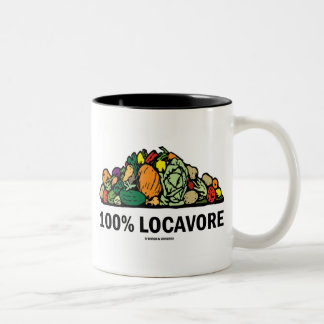 Taza Bicolor 100% Locavore (Pila De Verduras)