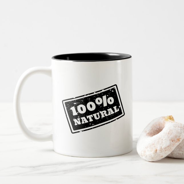 Taza Bicolor 100% Mug Natural (Con donut)