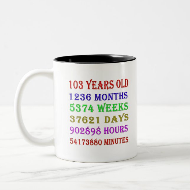 Taza Bicolor 103° aniversario (Izquierda)