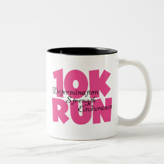 Taza Bicolor 10.000 carreras de deportes rosados