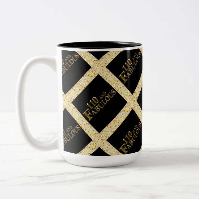 Taza Bicolor 110 Cumpleaños  (Izquierda)