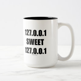 Taza Bicolor 127.0.0.1 Dulce 127.0.0.1 (Geek Hogar Dulce)