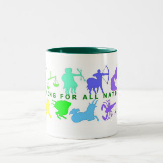 Taza Bicolor 12 Rótulos del navidad