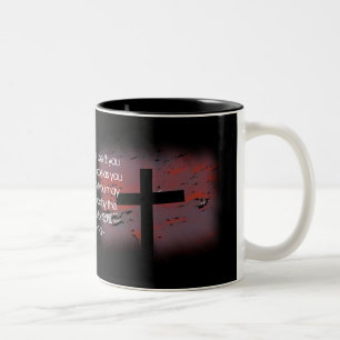 Taza Bicolor 15:13 de los romanos en negro