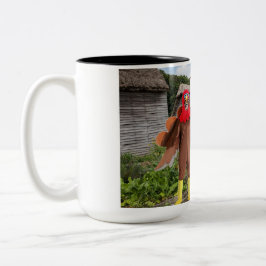 Taza Bicolor 15 oz dos tonos de taza. Feliz Día de Acción de Gr