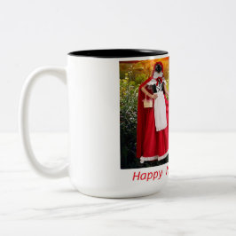 Taza Bicolor 15 oz dos tonos de taza. Feliz Día de la Madre.