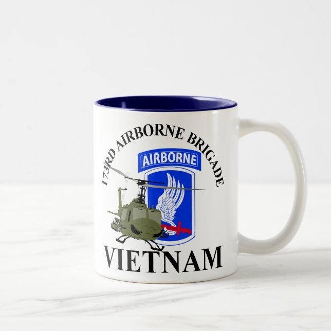 Taza Bicolor 173RD Vietnam aerotransportado (Derecha)