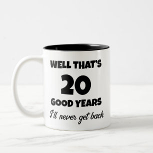 Taza Bicolor 17 años de aniversario laboral divertido