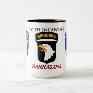 TAZA BICOLOR 187.ª INFANTERÍA RAKKASANS 
