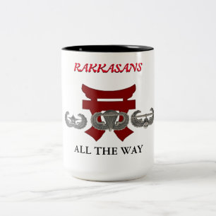 TAZA BICOLOR 187.ª INFANTERÍA RAKKASANS 