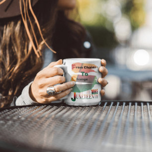 Taza Bicolor 18 de junio de 1865 de las cadenas al cambio