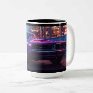 Taza Bicolor 1969 Dodge Charger RT