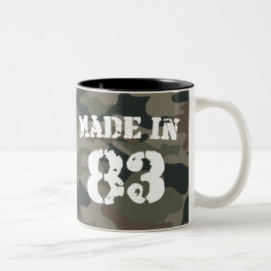 Taza Bicolor 1983 Hecho En 83