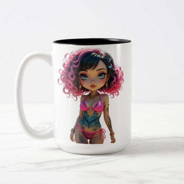 Taza Bicolor 19A Dollz by: Svace - Serie 01 (Izquierda)